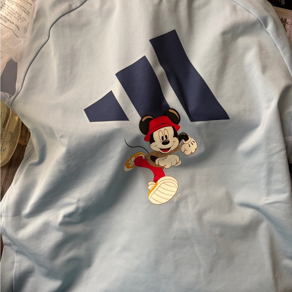 adidas Light Blue & Navy Mickey Swim Rashguard Set - Picture 3 of 3